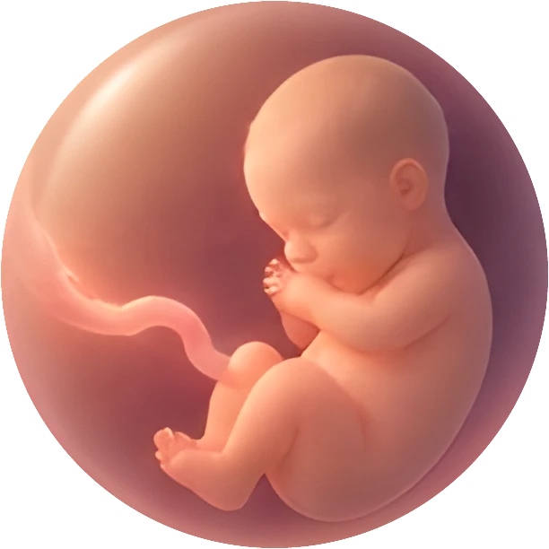 Illustration of the baby at week 24
